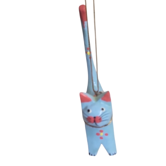 CAT RING HOLDER Gift Kitty Feline Blue Yellow Red - Picture 3 of 4